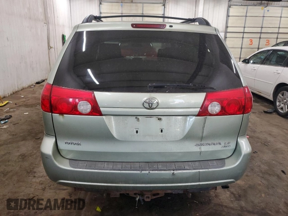2006 Toyota Sienna LE with VIN 5TDBA23C26S061136, listed as a Copart auction lot 50696415 with 265,118 mi miles and Clean Title. Bid and sale history available at carsss.com. Image 6.
