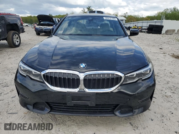 2020 BMW 3 Series 330i with VIN 3MW5R1J05L8B16852, listed as a Copart auction lot 56912105 with 75,379 mi miles and Salvage title. Bid and sale history available at DreamBid. Image 5.