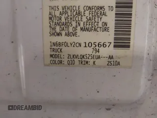 2012 Nissan NV SV with VIN 1N6BF0LY2CN105667, listed as a IAAI auction lot 42092161 with 278,163 mi miles and . Bid and sale history available at DreamBid. Image 9.