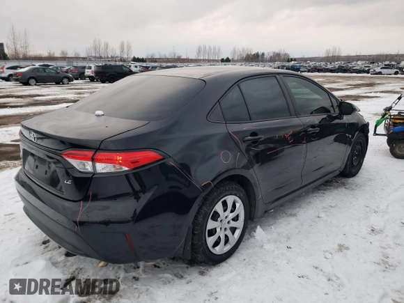 2021 Toyota Corolla L with VIN 5YFBPMBE3MP267133, listed as a Copart auction lot 89284135 with 59,498 mi miles and Salvage Title. Bid and sale history available at carsss.com. Image 3.