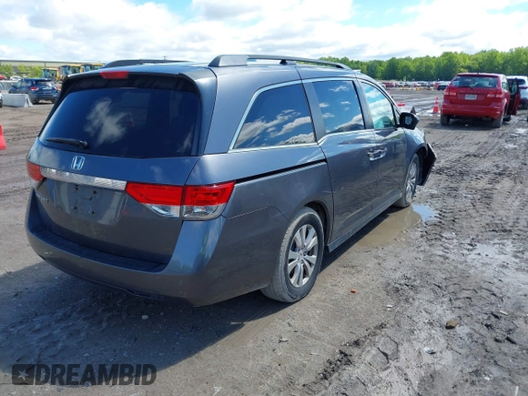 2017 Honda Odyssey EX z VIN 5FNRL5H42HB009458, wystawiony jako IAAI lot #42344461 z przebiegiem 102 226 mil mil oraz . Historia ofert i sprzedaży dostępna na DreamBid. Obrazek 4.