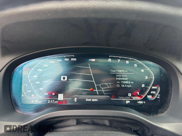 2021 BMW X4 xDrive30i with VIN 5UX2V1C06M9G72451, listed as a Copart auction lot 65089695 with 110,879 mi miles and Clean title. Bid and sale history available at DreamBid. Image 8.