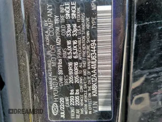 2021 Hyundai Kona SE z VIN KM8K12AA4MU634494, wystawiony jako Copart lot #57092075 z przebiegiem 71 608 mil mil oraz Czysty tytuł • Clean title. Historia ofert i sprzedaży dostępna na DreamBid. Obrazek 13.