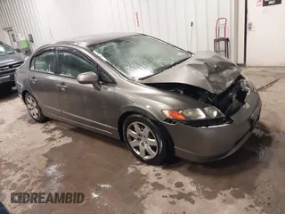 2007 Honda Civic Sdn LX with VIN 2HGFA165X7H311345, listed as a IAAI auction lot 41347507 with 109,411 mi miles. Bid and sale history available at carsss.com. Image 1.