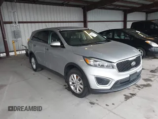 2016 Kia Sorento LX with VIN 5XYPG4A39GG167102, listed as a IAAI auction lot 41845816 with 93,966 mi miles. Bid and sale history available at carsss.com. Image 1.