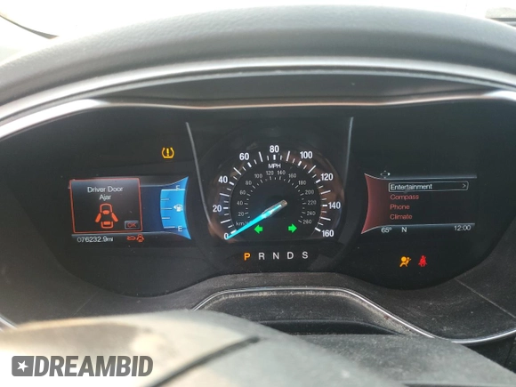 2016 Ford Fusion SE with VIN 1FA6P0H77G5117794, listed as a Copart auction lot 56984955 with 76,232 mi miles and Clean title. Bid and sale history available at DreamBid. Image 9.