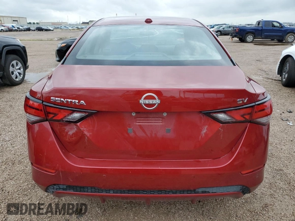 2024 Nissan Sentra SV with VIN 3N1AB8CV6RY350310, listed as a Copart auction lot 54760875 with 37,307 mi miles and Clean Title. Bid and sale history available at DreamBid. Image 6.