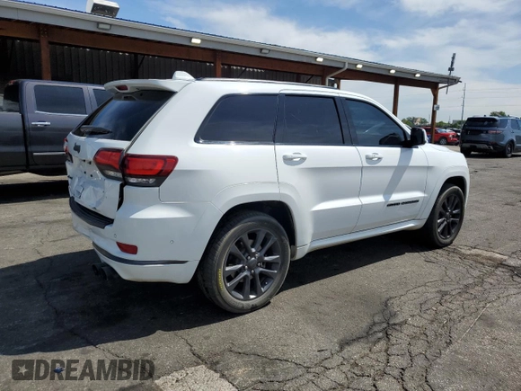 2018 Jeep Grand Cherokee High Altitude with VIN 1C4RJFCT9JC293653, listed as a Copart auction lot 58833145 with 96,808 mi miles and Salvage title. Bid and sale history available at DreamBid. Image 3.