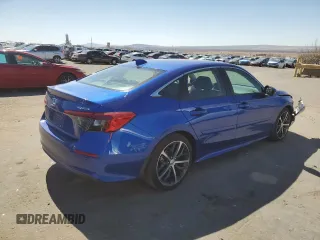 2023 Honda Civic Sedan Touring with VIN 2HGFE1F94PH306598, listed as a Copart auction lot 48559185 with 15,264 mi miles and Salvage Title. Bid and sale history available at carsss.com. Image 3.