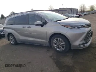 2023 Toyota Sienna Platinum with VIN 5TDESKFC5PS079072, listed as a Copart auction lot 53603985 with 45,654 mi miles and Salvage Title. Bid and sale history available at DreamBid. Image 4.