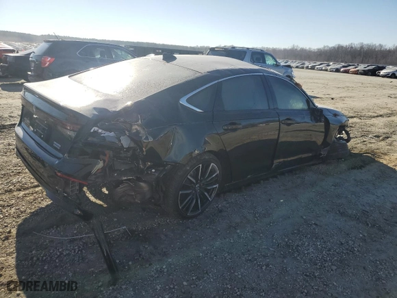 2024 Honda Accord Hybrid Touring with VIN 1HGCY2F85RA011017, listed as a Copart auction lot 46128255 with 36,576 mi miles and Salvage Title. Bid and sale history available at carsss.com. Image 3.