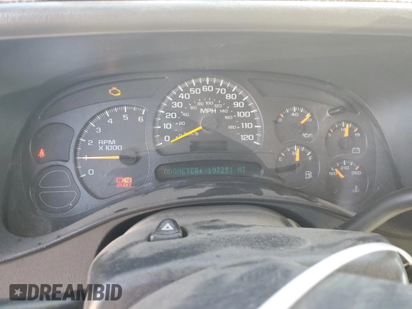 2005 GMC Yukon XL SLE with VIN 3GKEC16Z65G269801, listed as a Copart auction lot 81564944 with 197,251 mi miles and Salvage Title. Bid and sale history available at DreamBid. Image 9.