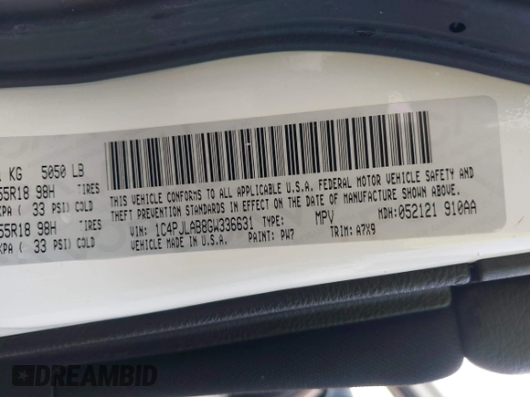 2016 Jeep Cherokee Altitude с VIN 1C4PJLAB8GW336631, выставлен на аукционе IAAI как лот 41117291 с пробегом 101 020 миль миль и . История ставок и продаж доступна на DreamBid. Изображение 9.