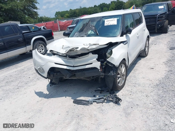 2017 Kia Soul + with VIN KNDJP3A56H7478406, listed as a IAAI auction lot 40045022 with 126,961 mi miles. Bid and sale history available at carsss.com. Image 6.