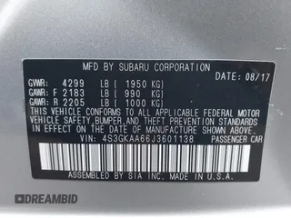 2018 Subaru Impreza с VIN 4S3GKAA66J3601138, выставлен на аукционе IAAI как лот 42031971 с пробегом 48 212 миль миль и . История ставок и продаж доступна на DreamBid. Изображение 9.