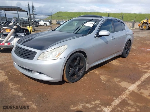 2007 Infiniti G35 Sedan Sport with VIN JNKBV61E27M718156, listed as a IAAI auction lot 41936089 with 179,731 mi miles. Bid and sale history available at carsss.com. Image 2.