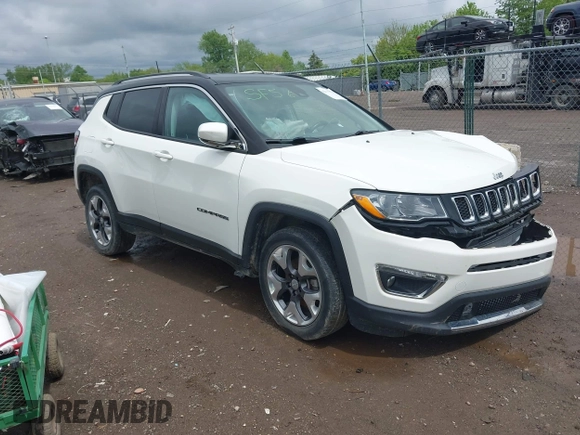 2021 Jeep Compass Limited с VIN 3C4NJDCB6MT503676, выставлен на аукционе IAAI как лот 42237071 с пробегом 54 631 миль миль и . История ставок и продаж доступна на DreamBid. Изображение 1.