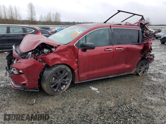 2021 Toyota Sienna XSE with VIN 5TDXRKECXMS050314, listed as a Copart auction lot 86000484 with 82,589 mi miles and Salvage Title. Bid and sale history available at DreamBid. Image 1.