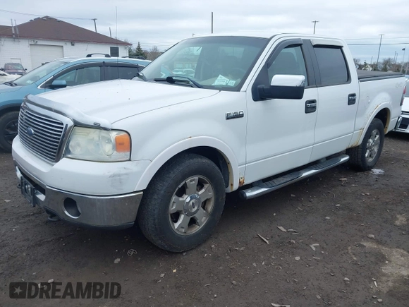 2007 Ford F-150 XLT with VIN 1FTPW14537FA76876, listed as a IAAI auction lot 42038390 with 172,219 mi miles. Bid and sale history available at carsss.com. Image 2.