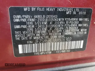 2010 Subaru Forester 2.5X with VIN JF2SH6BC3AH916302, listed as a Copart auction lot 50066625 with 152,890 mi miles and Salvage Title. Bid and sale history available at carsss.com. Image 15.