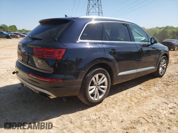 2017 Audi Q7 Premium Plus with VIN WA1LAAF75HD016052, listed as a Copart auction lot 52279635 with 136,083 mi miles and Salvage Title. Bid and sale history available at carsss.com. Image 3.