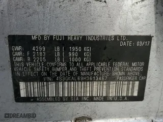 2017 Subaru Impreza Sport with VIN 4S3GKAL69H3613467, listed as a Copart auction lot 43456565 with 75,503 mi miles and Salvage Title. Bid and sale history available at carsss.com. Image 13.