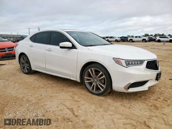 2020 Acura TLX Technology with VIN 19UUB2F48LA001074, listed as a Copart auction lot 60407085 with 49,779 mi miles and Clean title. Bid and sale history available at DreamBid. Image 4.