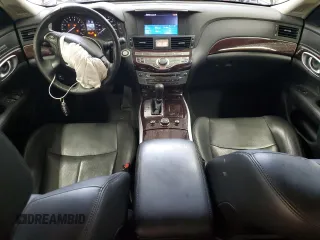 2013 Infiniti M with VIN JN1BY1AR3DM603157, listed as a Copart auction lot 73196754 with 77,332 mi miles and Salvage Title. Bid and sale history available at DreamBid. Image 8.