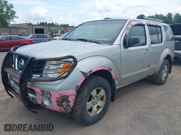 2005 Nissan Pathfinder SE with VIN 5N1AR18W45C779915, listed as a IAAI auction lot 42522452 with 260,904 mi miles and . Bid and sale history available at DreamBid. Image 6.