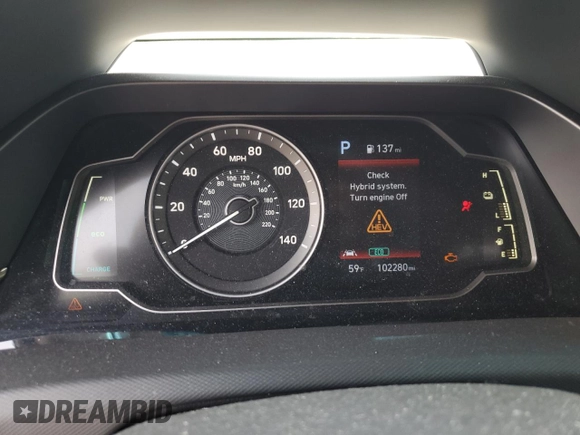 2020 Hyundai Ioniq Blue с VIN KMHC65LC6LU186070, выставлен на аукционе Copart как лот 57393055 с пробегом 102 280 миль миль и Списание • Salvage title. История ставок и продаж доступна на DreamBid. Изображение 9.