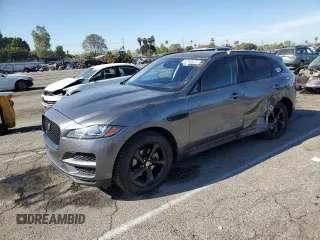 2018 Jaguar F-Pace 20d Premium with VIN SADCJ2FN9JA297942, listed as a Copart auction lot 52548625 with 65,389 mi miles and Salvage title. Bid and sale history available at DreamBid. Image 1.