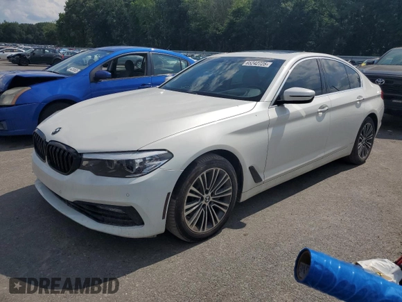2018 BMW 5 Series 530i with VIN WBAJA5C58JWA39259, listed as a Copart auction lot 65242725 with 71,486 mi miles and Clean title. Bid and sale history available at DreamBid. Image 1.