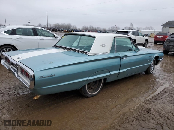 1965 Ford Thunderbird with VIN 5Y83Z146816, listed as a Copart auction lot 46672065 with 36,491 mi miles and Clean Title. Bid and sale history available at DreamBid. Image 3.