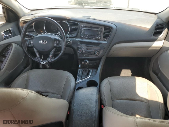 2013 Kia Optima EX with VIN 5XXGN4A75DG100148, listed as a Copart auction lot 53297565 with 160,553 mi miles and Salvage Title. Bid and sale history available at carsss.com. Image 8.