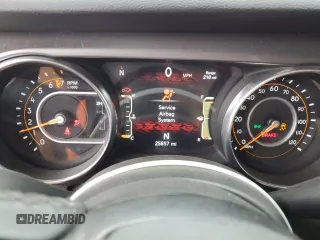 2021 Jeep Wrangler Sport S with VIN 1C4GJXAG3MW858730, listed as a Copart auction lot 44279865 with 25,857 mi miles and Salvage Title. Bid and sale history available at DreamBid. Image 9.