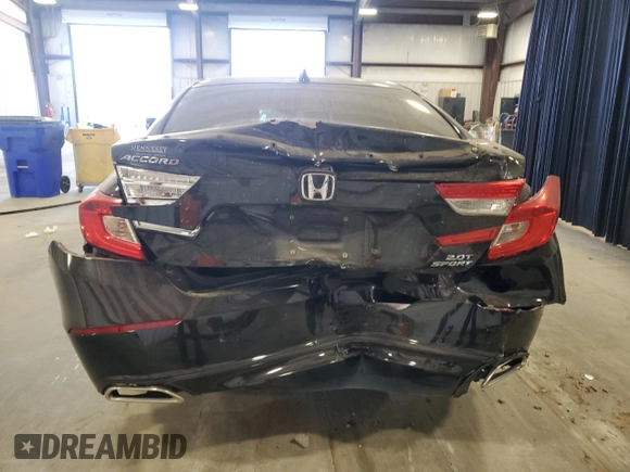 2020 Honda Accord Sport with VIN 1HGCV2F38LA012490, listed as a Copart auction lot 50301345 with 142,916 mi miles and Salvage title. Bid and sale history available at DreamBid. Image 6.