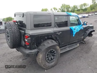 2023 Ford Bronco Raptor with VIN 1FMEE5JR9PLB23222, listed as a IAAI auction lot 42376438 with 7,447 mi miles and . Bid and sale history available at DreamBid. Image 4.