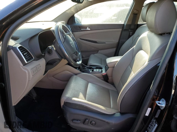 2019 Hyundai Tucson Ultimate with VIN KM8J3CAL0KU932132, listed as a Copart auction lot 42019195 with 57,385 mi miles and Salvage Title. Bid and sale history available at carsss.com. Image 7.