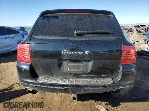 2006 Porsche Cayenne S with VIN WP1AB29P96LA64232, listed as a Copart auction lot 80552174 with 138,566 mi miles and Salvage Title. Bid and sale history available at carsss.com. Image 6.