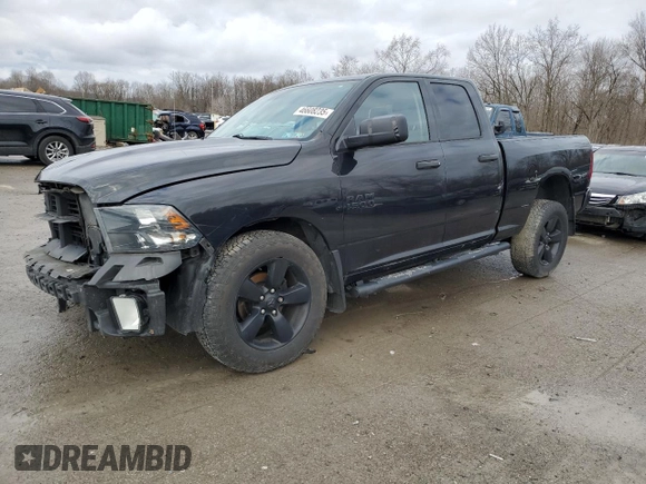 2017 Ram 1500 Express with VIN 1C6RR7FG5HS858128, listed as a Copart auction lot 46608235 with 60,577 mi miles and Salvage Title. Bid and sale history available at carsss.com. Image 1.