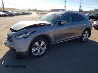 2010 Infiniti FX35 with VIN JN8AS1MWXAM857184, listed as a Copart auction lot 73210314 with 133,993 mi miles and Salvage Title. Bid and sale history available at carsss.com. Image 1.