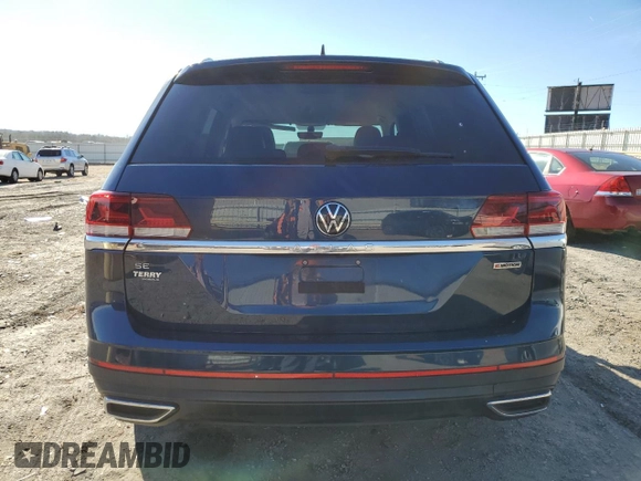 2021 Volkswagen Atlas SE z VIN 1V2LP2CA6MC553845, wystawiony jako Copart lot #42630145 z przebiegiem 87 628 mil mil oraz Szkody całkowita. Historia ofert i sprzedaży dostępna na DreamBid. Obrazek 6.