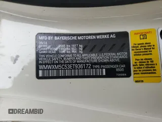 2014 MINI Hardtop with VIN WMWXM5C53ET936172, listed as a Copart auction lot 64183805 with 44,783 mi miles and Salvage title. Bid and sale history available at DreamBid. Image 13.