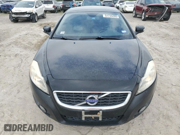 2012 Volvo C70 T5 with VIN YV1672MC7CJ131358, listed as a Copart auction lot 51735285 with 141,764 mi miles and Salvage Title. Bid and sale history available at carsss.com. Image 5.