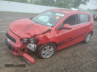 2012 Chevrolet Sonic LT with VIN 1G1JC6SH7C4106310, listed as a Copart auction lot 58458955 with 102,782 mi miles and Salvage title. Bid and sale history available at DreamBid. Image 1.