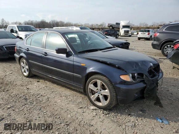 2005 BMW 3 Series 330xi with VIN WBAEW53485PN40059, listed as a Copart auction lot 78430624 with 156,628 mi miles and Clean Title. Bid and sale history available at DreamBid. Image 4.