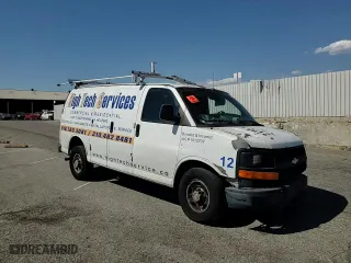 2009 Chevrolet Express Cargo Van with VIN 1GCGG25C091135463, listed as a Copart auction lot 74376704 with 214,888 mi miles and Salvage Title. Bid and sale history available at carsss.com. Image 12.