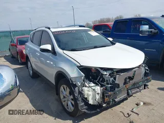 2013 Toyota RAV4 Limited with VIN 2T3DFREV6DW004791, listed as a IAAI auction lot 42021607 with 214,689 mi miles. Bid and sale history available at carsss.com. Image 1.