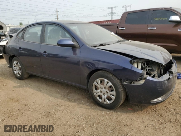 2009 Hyundai Elantra SE with VIN KMHDU46DX9U799312, listed as a Copart auction lot 59078665 with 96,630 mi miles and Salvage title. Bid and sale history available at DreamBid. Image 4.