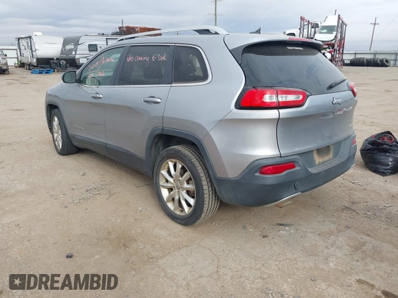 2014 Jeep Cherokee Limited with VIN 1C4PJLDB2EW160202, listed as a IAAI auction lot 41031874 with 168,181 mi miles. Bid and sale history available at carsss.com. Image 3.
